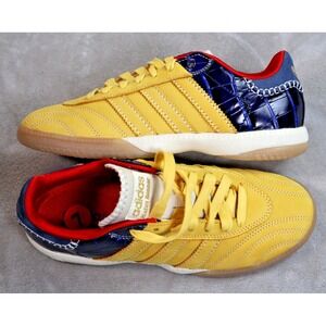 Adidas Wales Bonner Samba Suede Shoes Mens Size 7 Yellow Navy Gum Collab IH8407